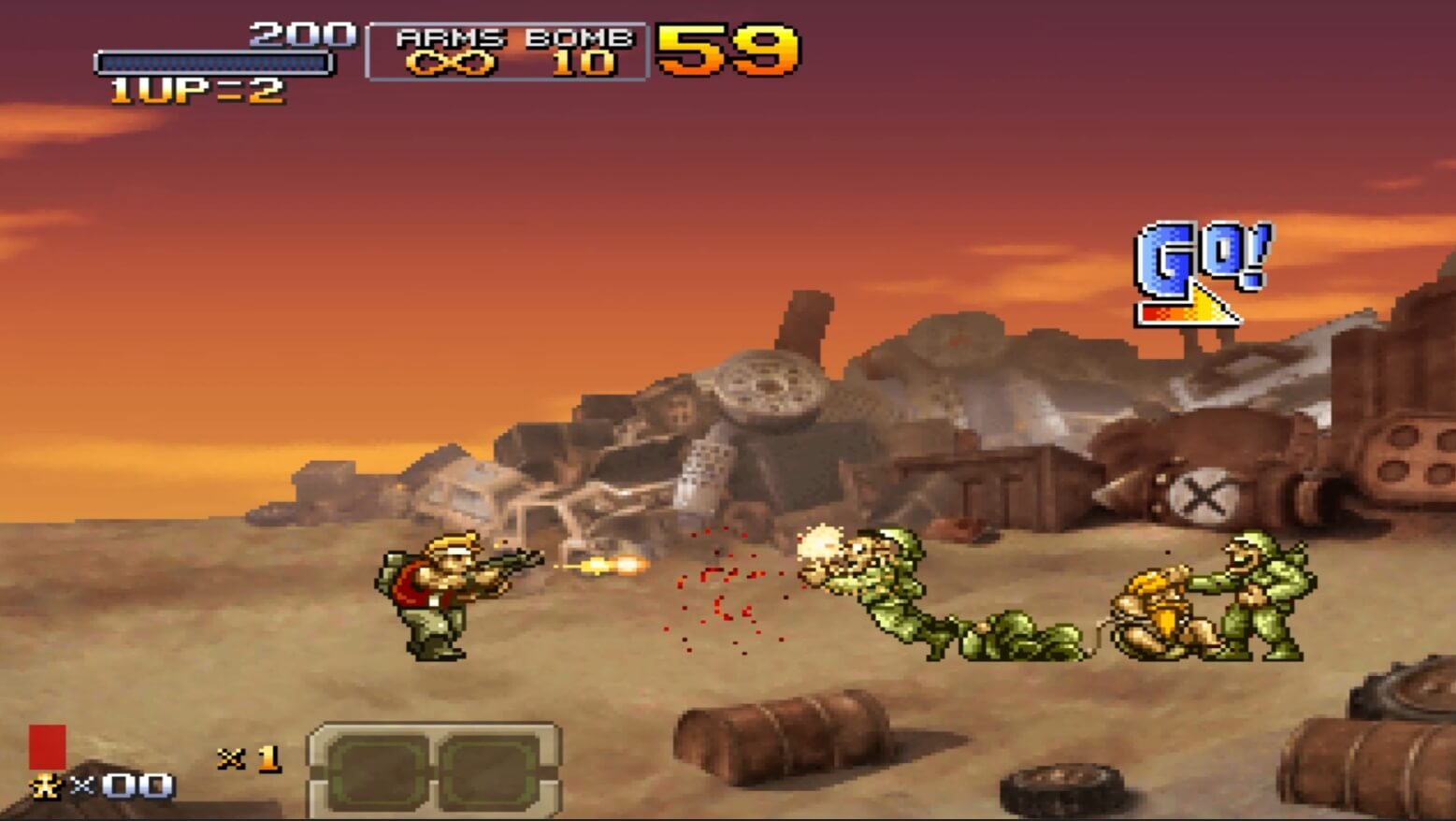 Metal Slug XX - геймплей игры на PlayStation Portable